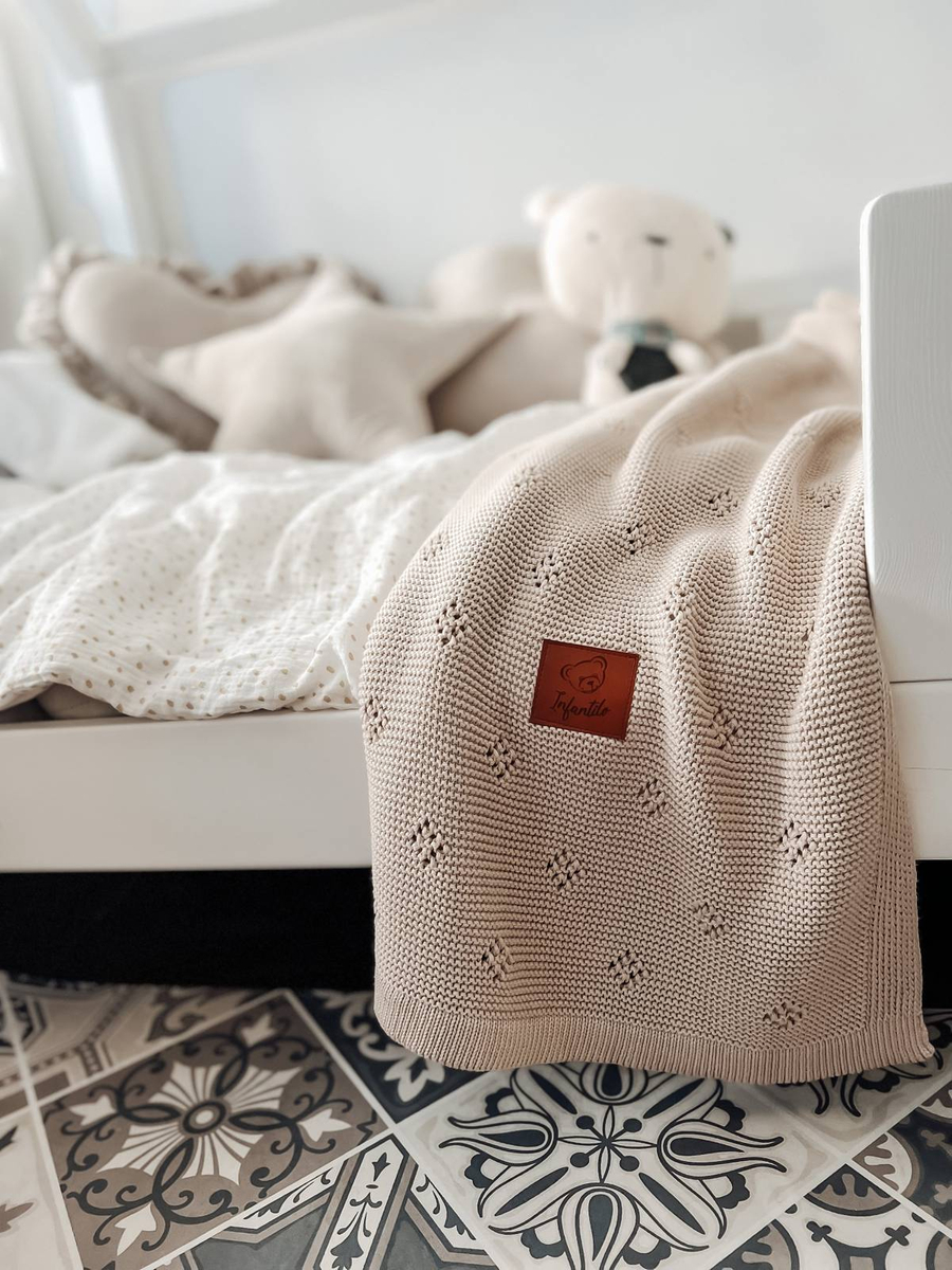 Kocyk dziany BAMBUSOWY DIAMOND 80x100