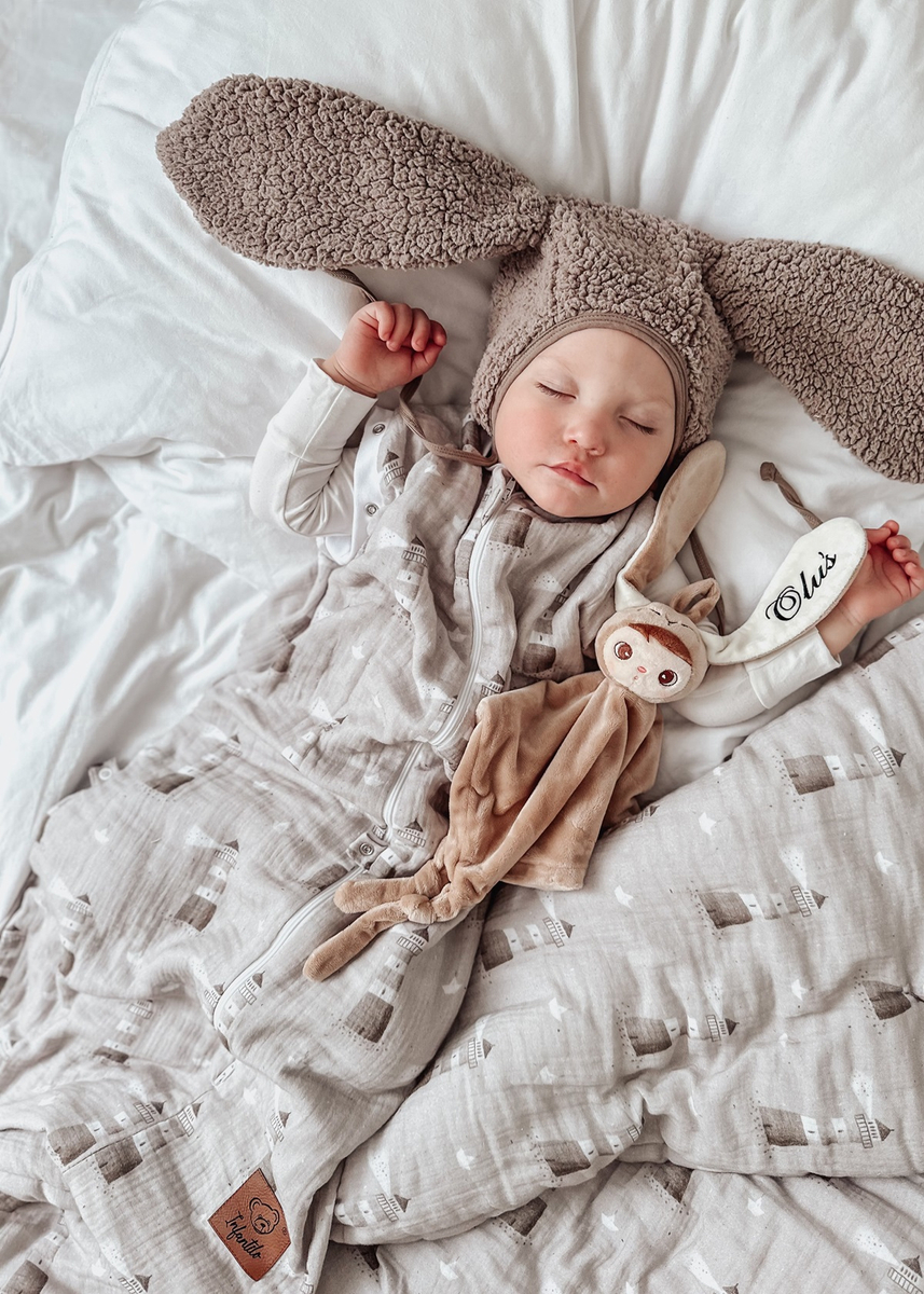 Śpiworek do spania muślinowy PREMIUM light PRINT