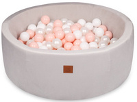 szary/różowe kulki