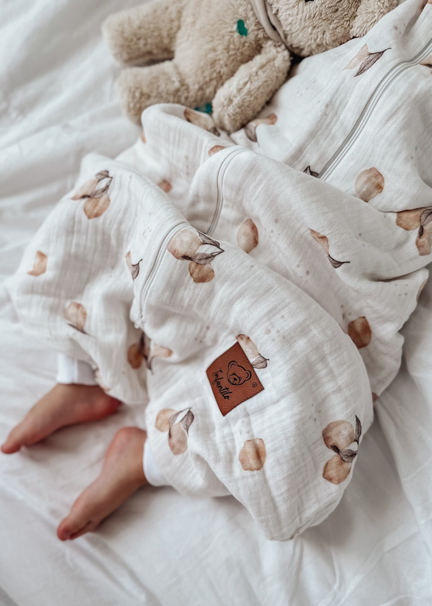 Śpiworek do spania muślinowy z nogawkami KIDS SOFT light 