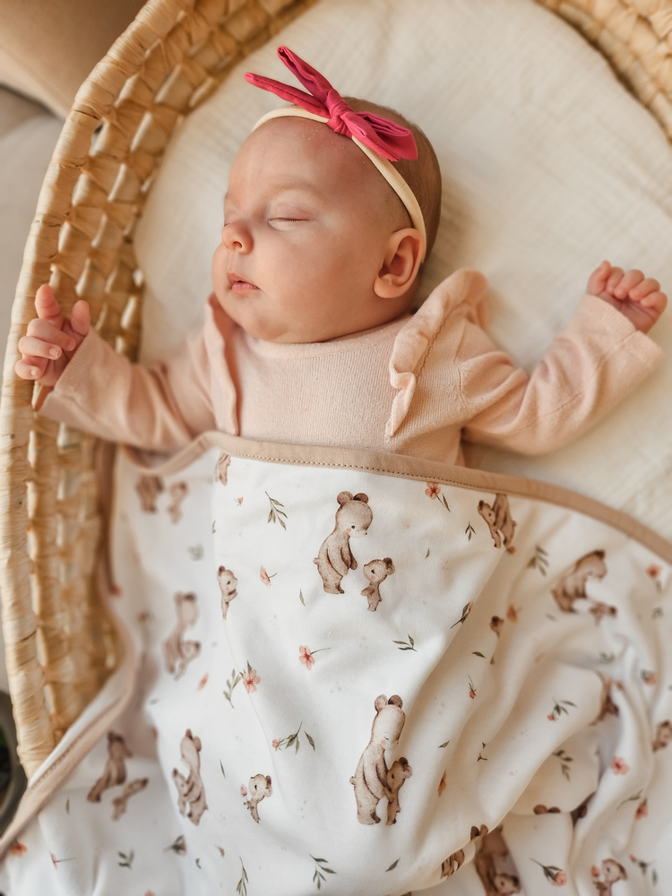 Kocyk letni BAWEŁNIANY 75x100cm