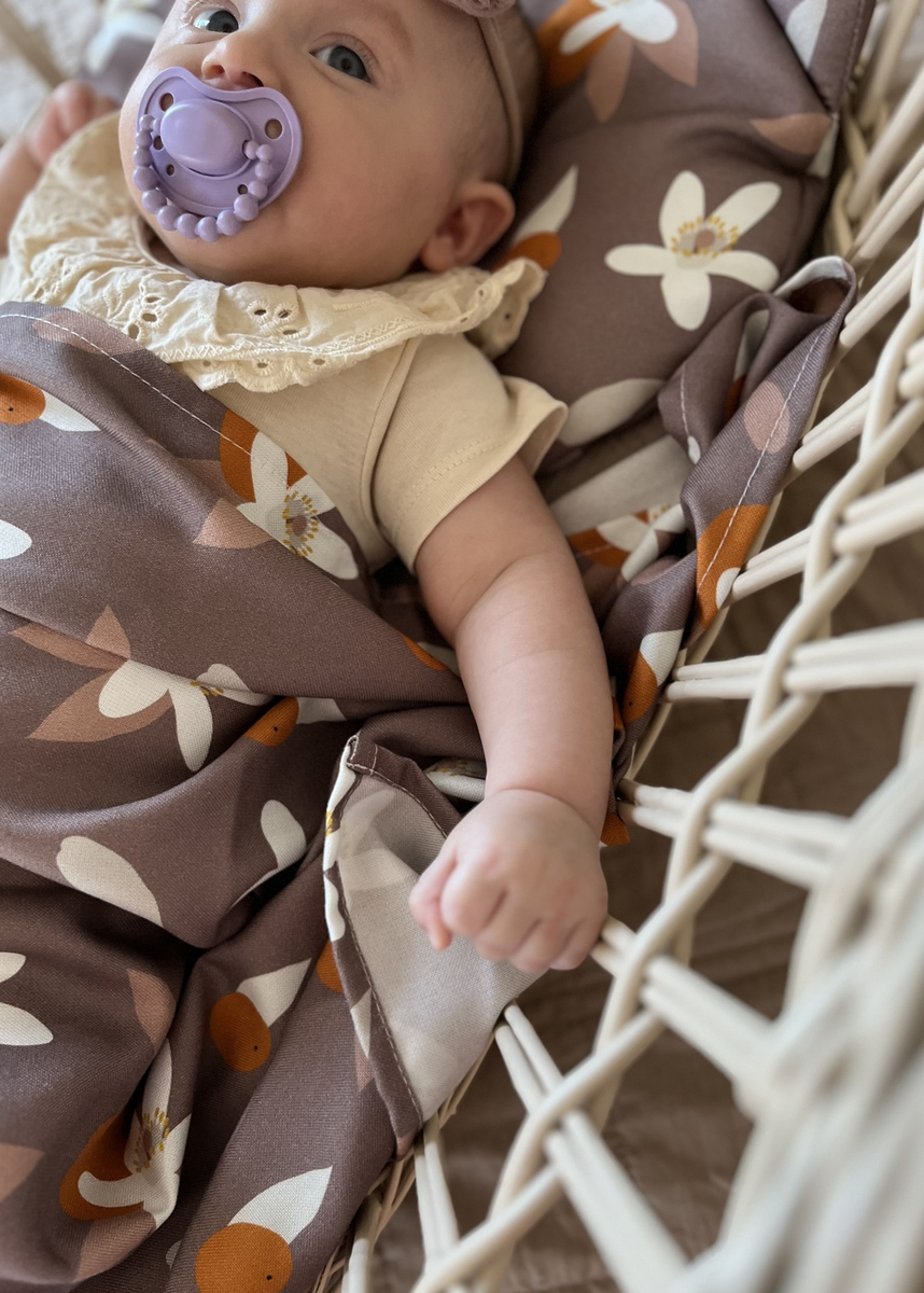 Komplet letni poduszka miś i otulacz BAMBUS