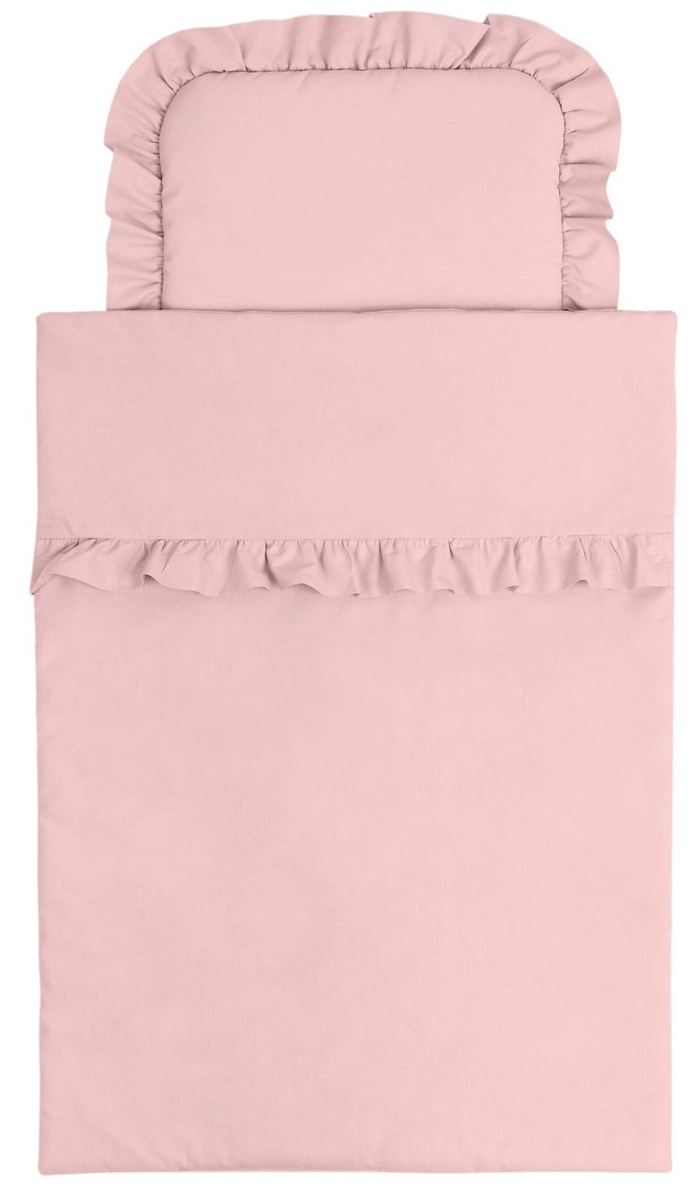 Komplet do wózka bawełniany Z FALBANKĄ