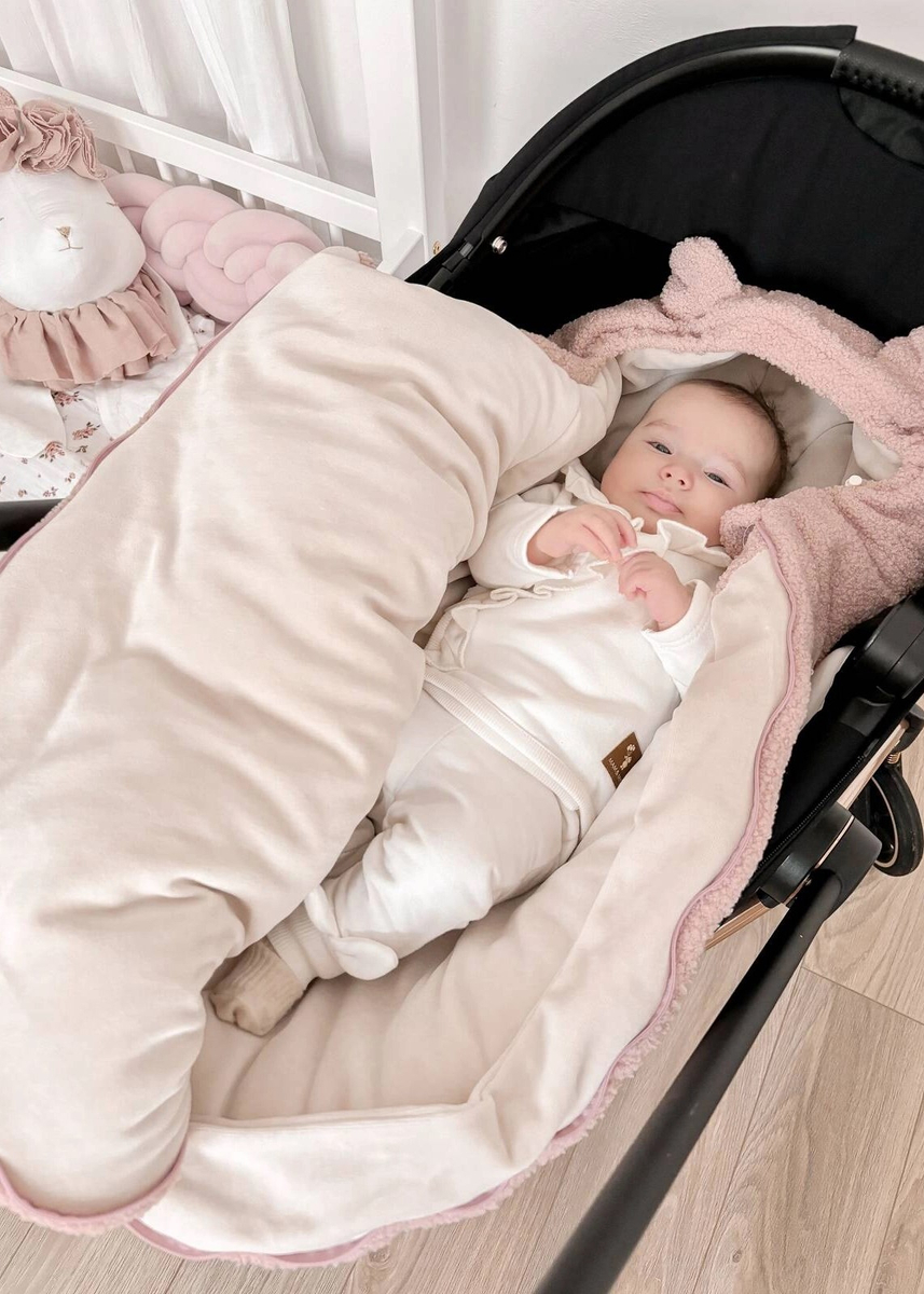 Śpiworek do wózka i fotelika BARANEK BOUCLE