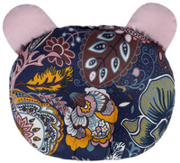 boho granatowe/brudny róż