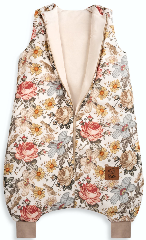 Śpiworek z nogawkami do spania KIDS z bawełny SATYNOWEJ 18-36m