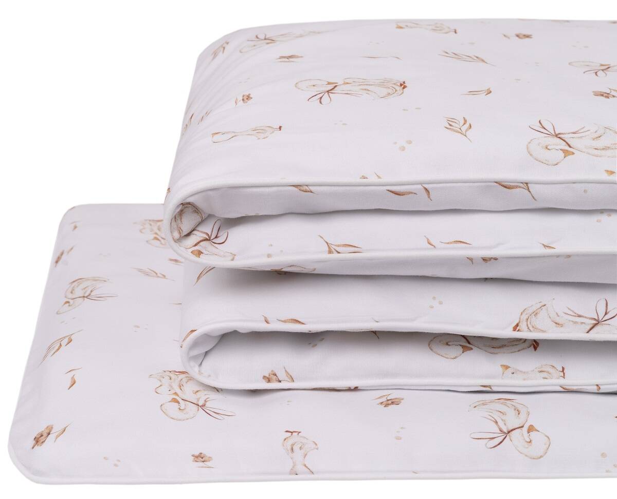 Pościel dziecięca do łóżeczka 100x135cm z wypustką 2elem 