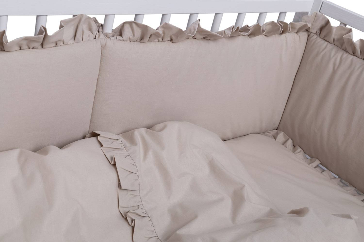 Pościel bawełniana 2-elementowa 120x90cm Z FALBANKĄ 