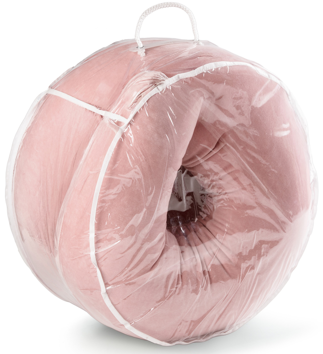 Poduszka ciążowa rogal typ "C" z WELURU bawełnianego