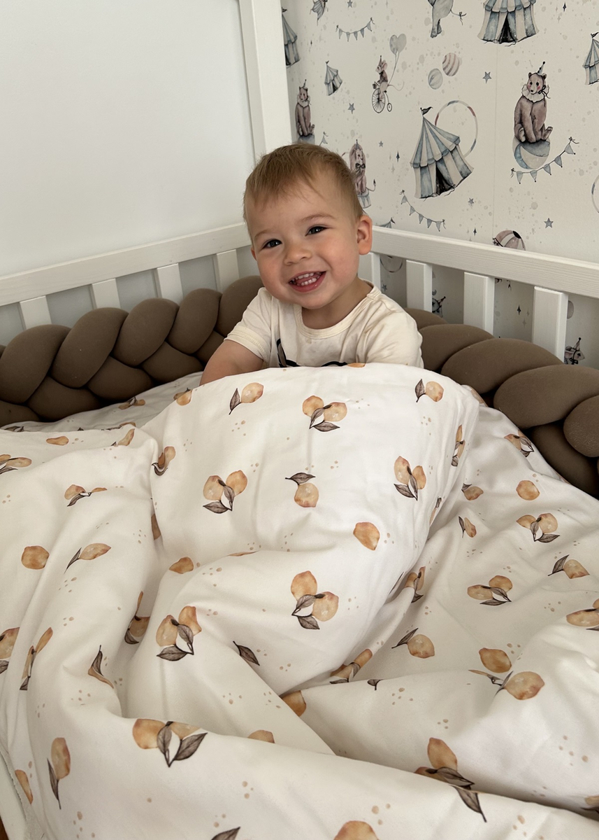 Pościel dziecięca do łóżeczka 100x135cm z wypustką 2elem