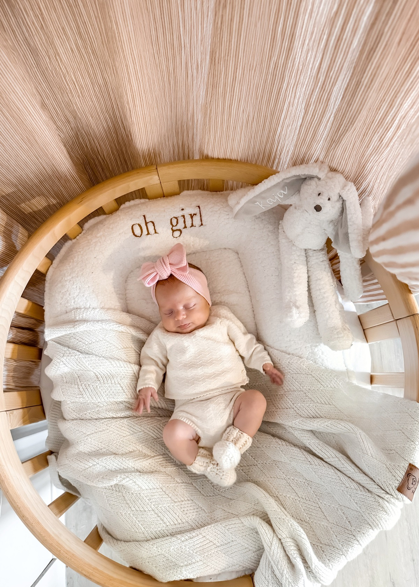 Kocyk dla niemowlaka z WEŁNY MERINO 80x100