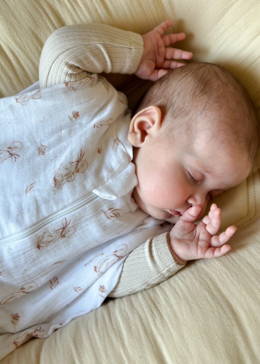 Śpiworek do spania muślinowy PREMIUM light MOMMY GOOSE