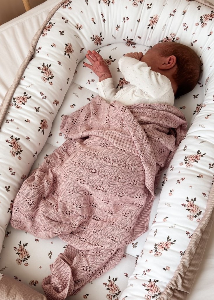 Kocyk bambusowy ażurowy 100% BAMBUS 