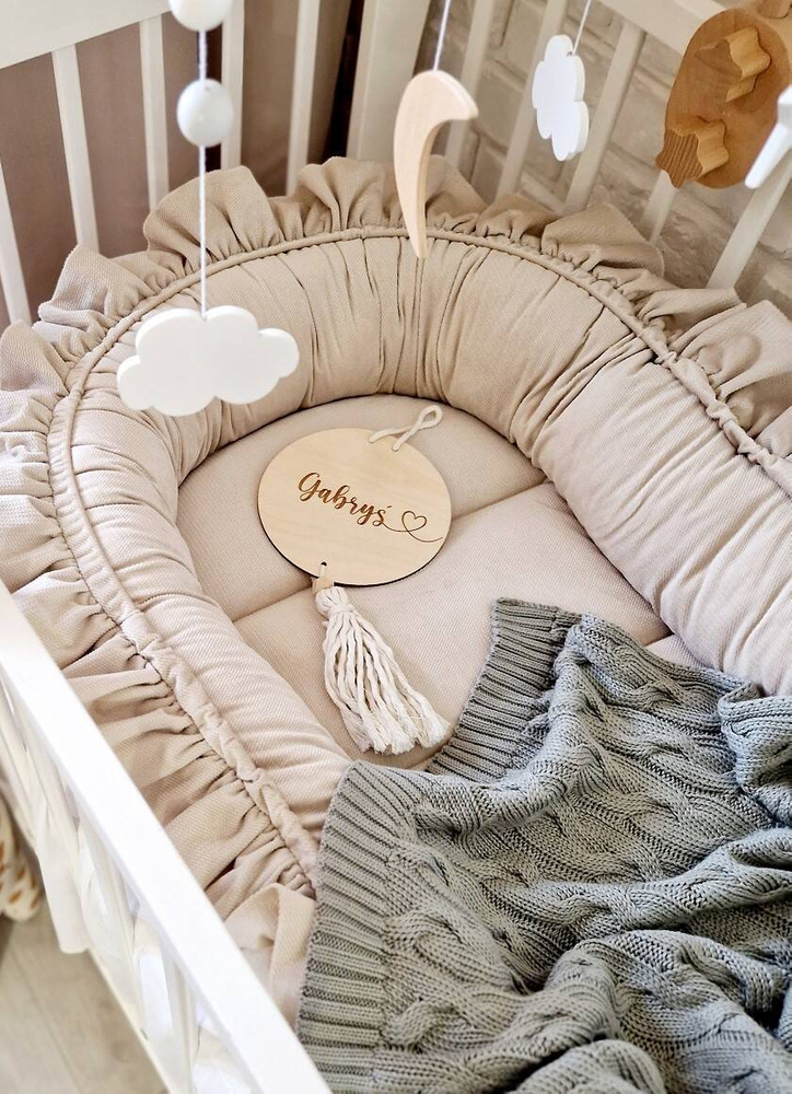 Kocyk dziany warkocz BAMBUSOWY 80x100