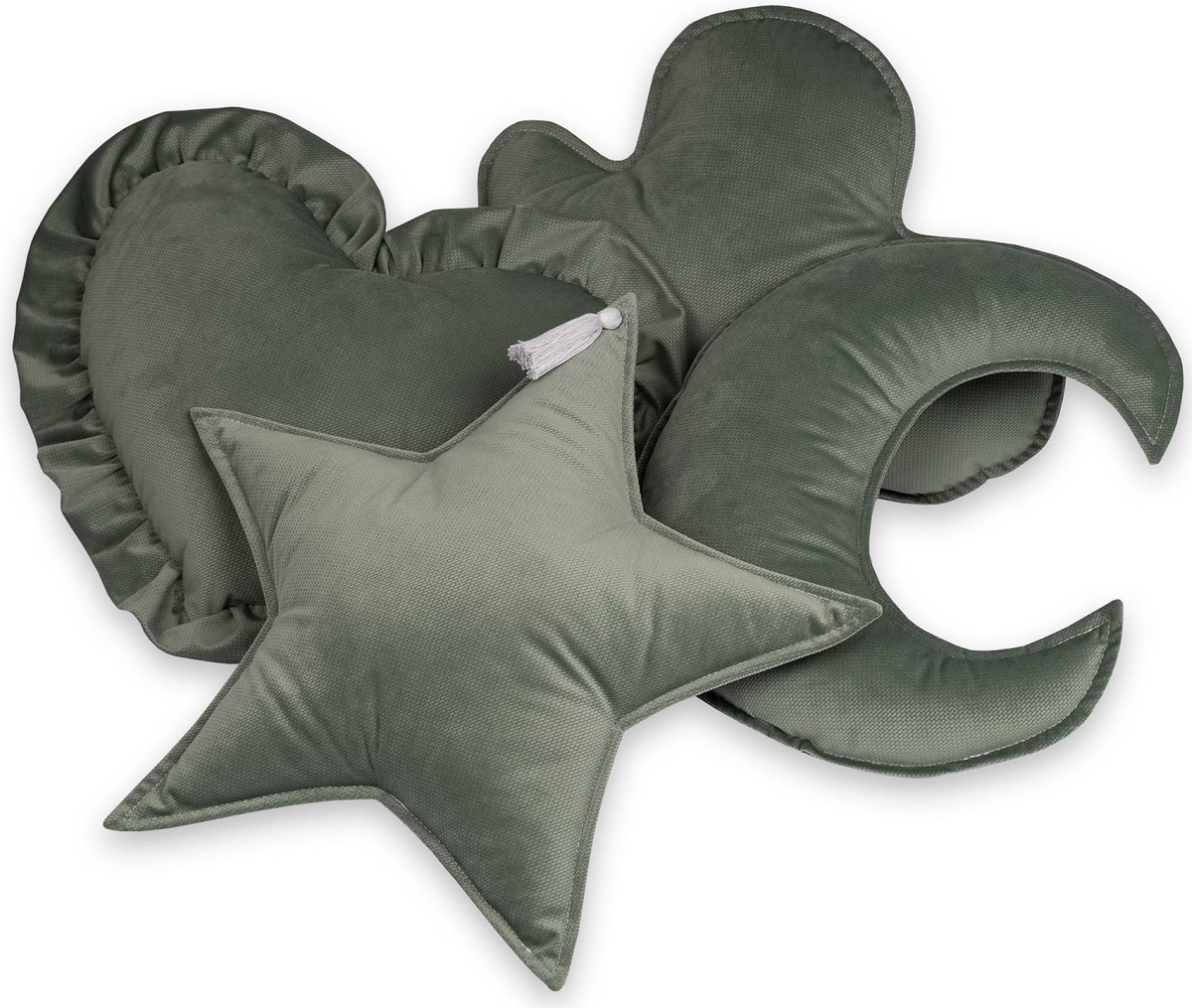 Poduszka dekoracyjna SERCE z falbanką VELVET