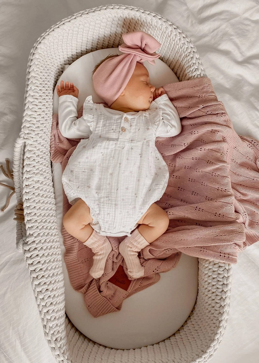 Kocyk bambusowy ażurowy 100% BAMBUS 