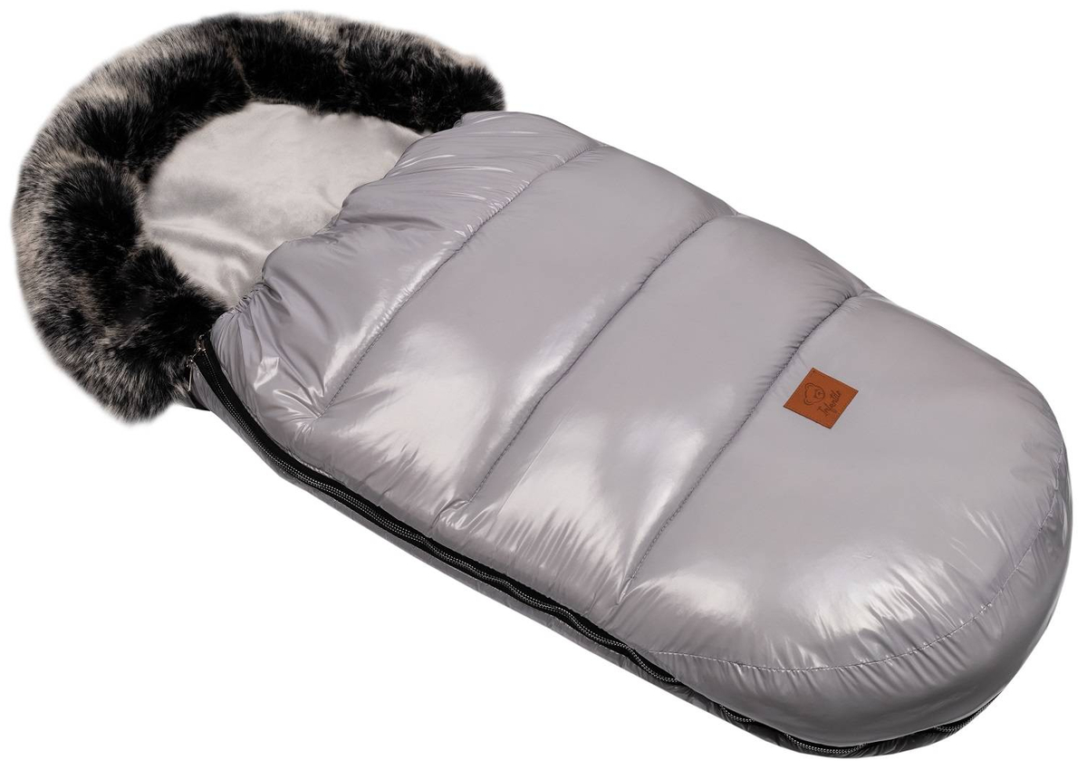 Śpiworek do wózka FLUFFY PREMIUM - grey flash