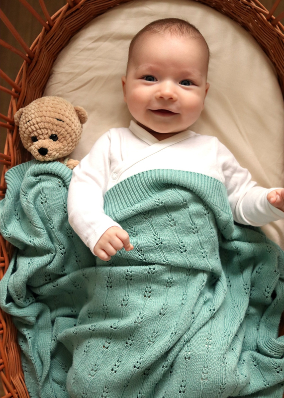 Kocyk bambusowy ażurowy 100% BAMBUS