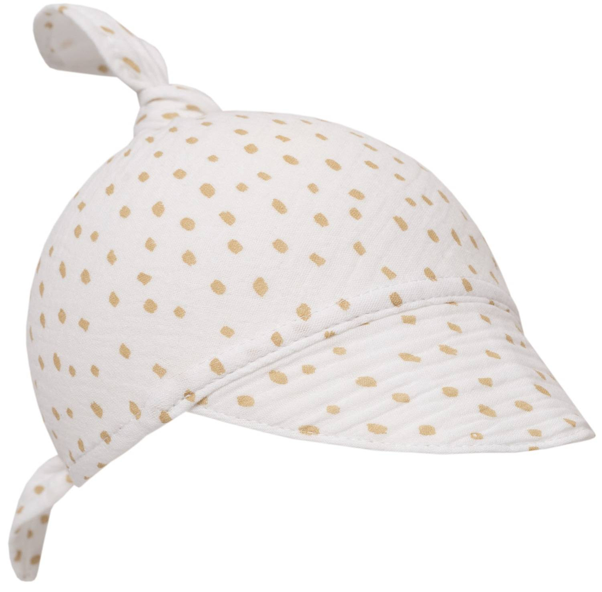 Chusteczka na głowę z daszkiem MUŚLIN DOTS