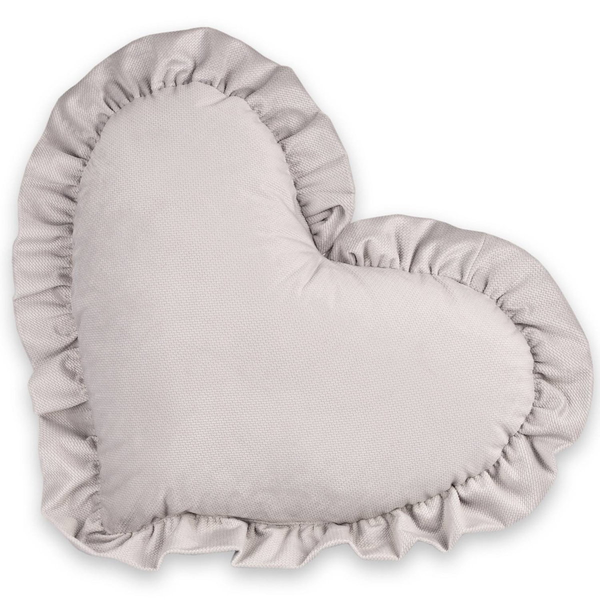 Poduszka dekoracyjna SERCE z falbanką VELVET