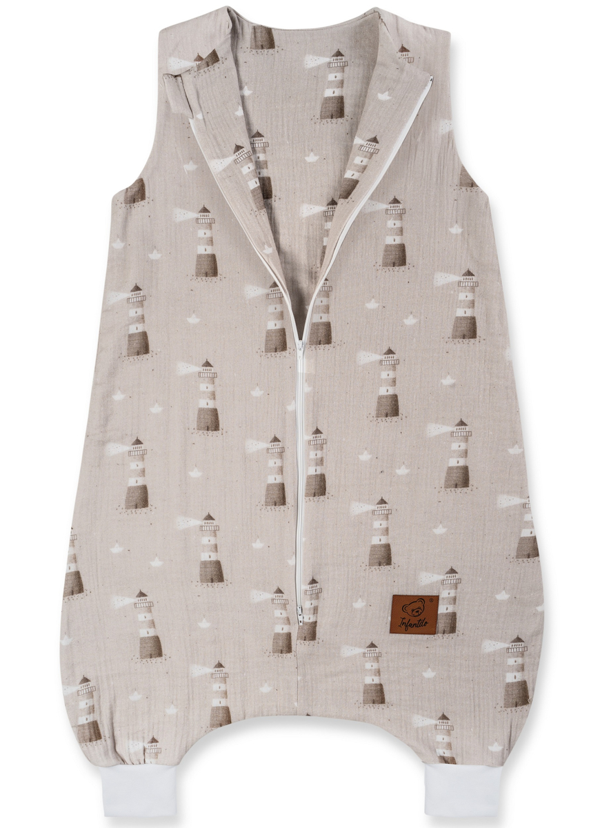 Śpiworek do spania muślinowy z nogawkami KIDS SOFT light 