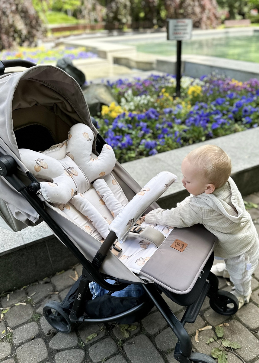 Wkładka do wózka VELVET - ZESTAW