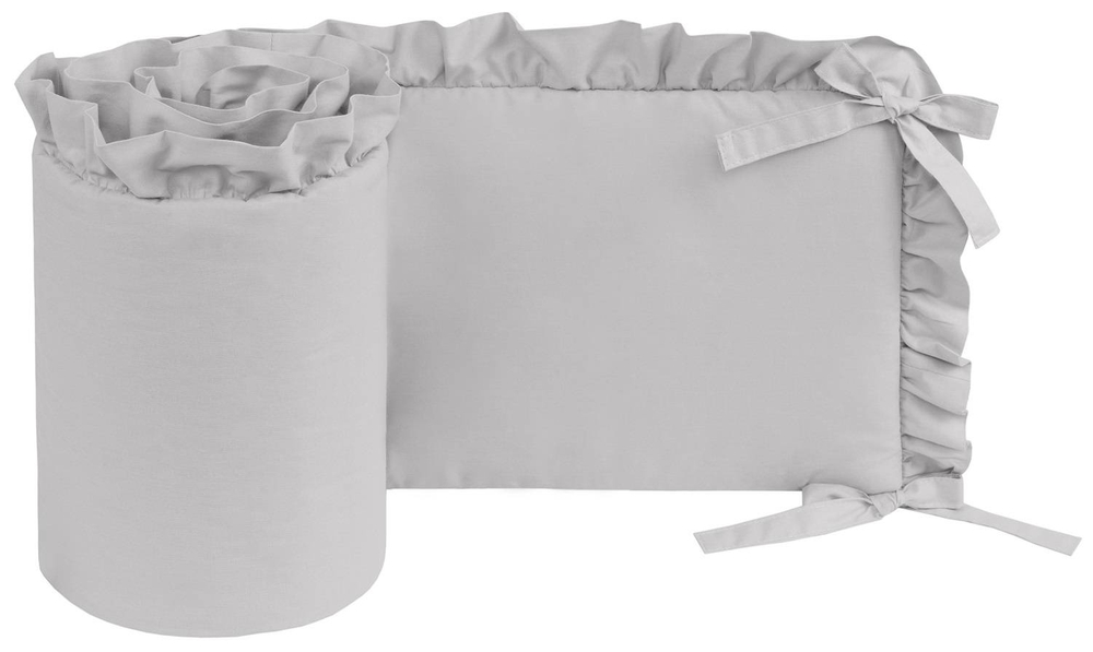 Ochraniacz do łóżeczka BAWEŁNIANY z falbanką