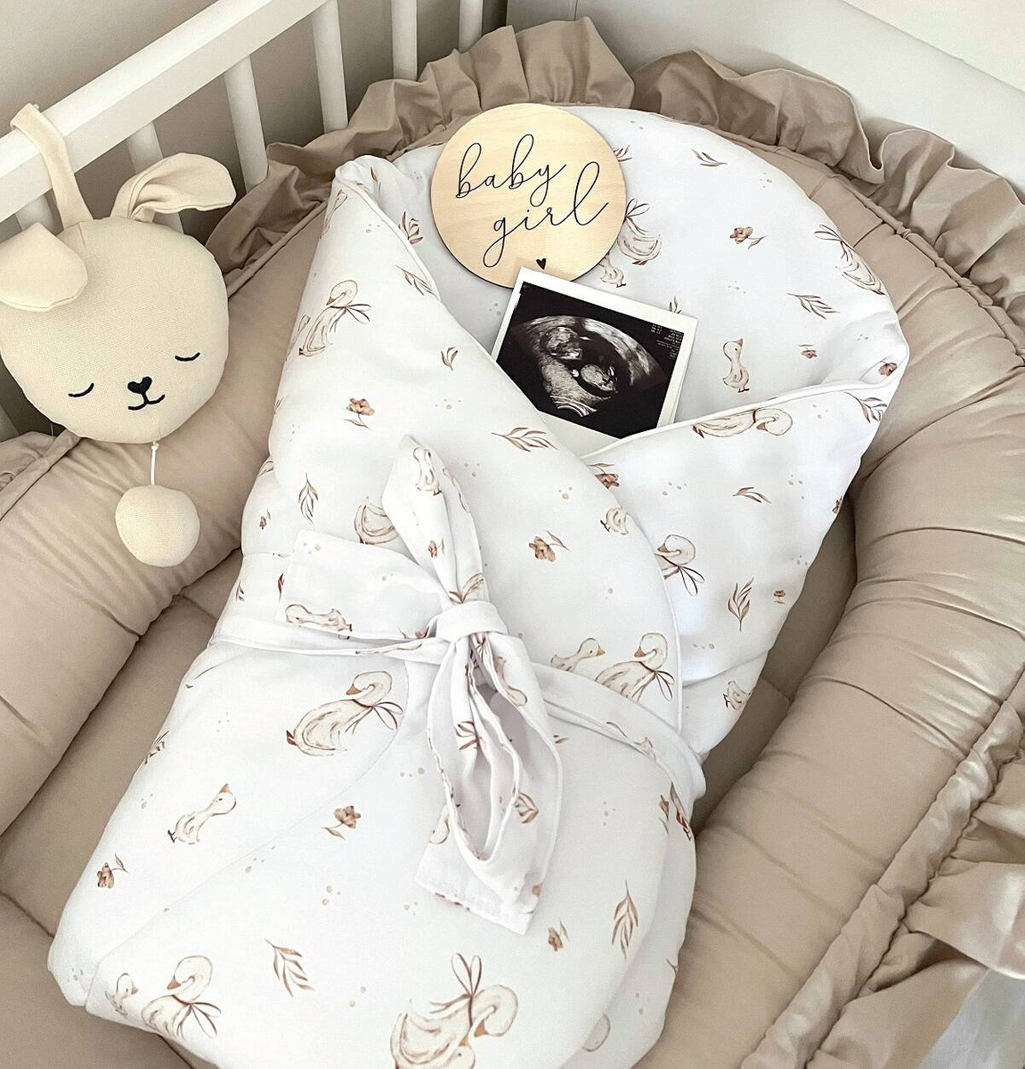 Rożek usztywniany bawełniany PREMIUM z wypustką