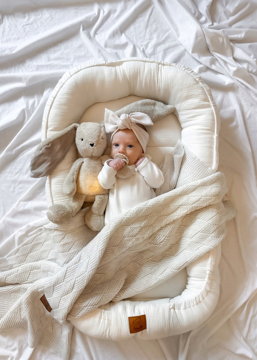 KOKON niemowlęcy MUŚLINOWY 