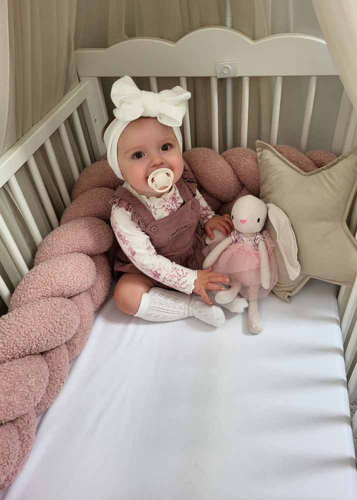 Ochraniacz WARKOCZ do łóżeczka BARANEK BOUCLE