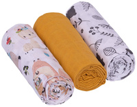 zwierzątka boho/musztarda