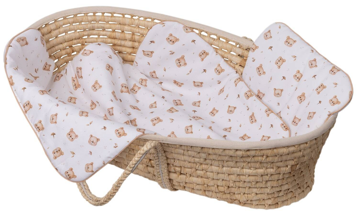 Komplet do wózka bawełniany z wypustką 