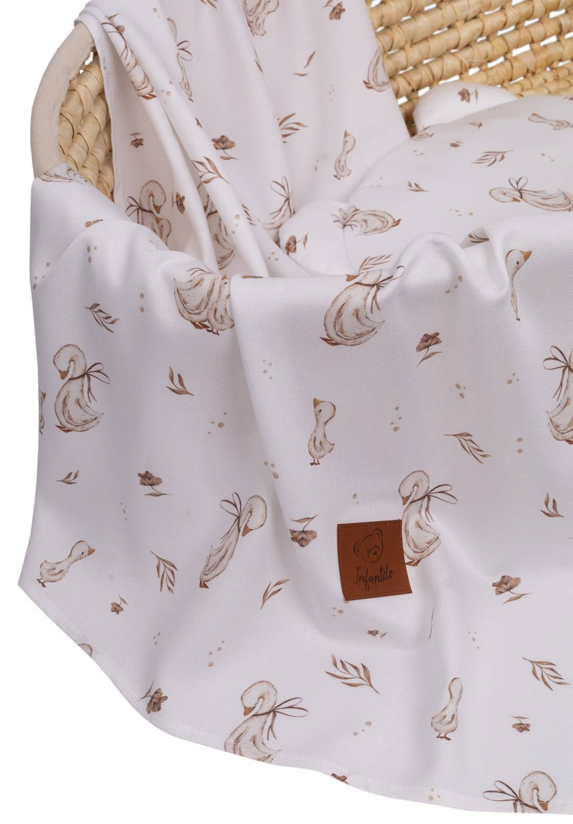 Komplet letni poduszka miś i otulacz BAMBUS