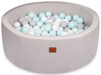 szary/błękitne kulki