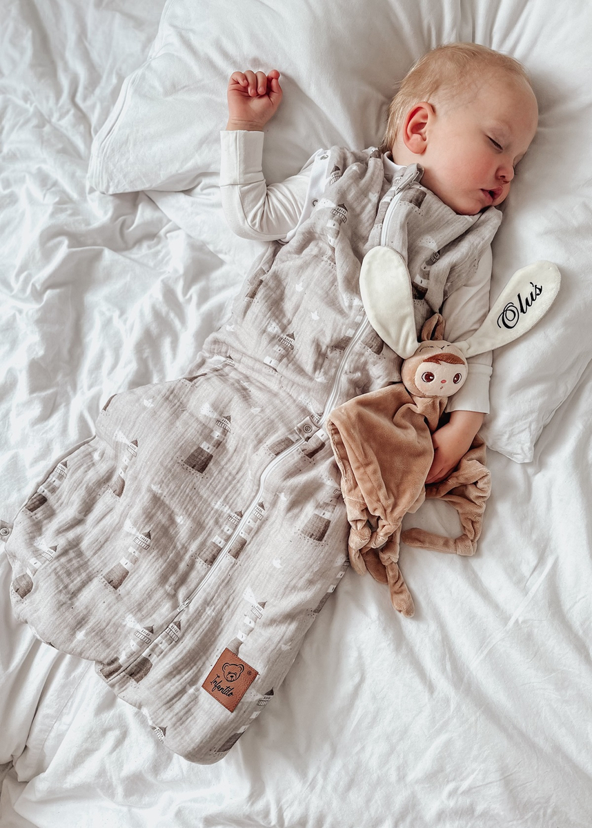 Śpiworek do spania muślinowy PREMIUM light PRINT