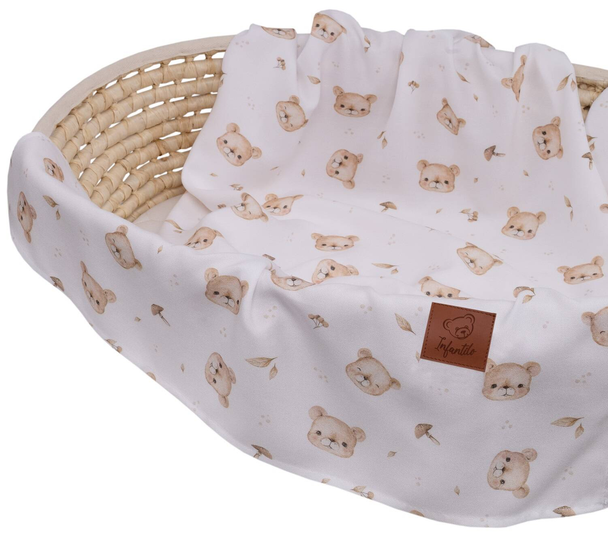 Komplet letni poduszka miś i otulacz BAMBUS