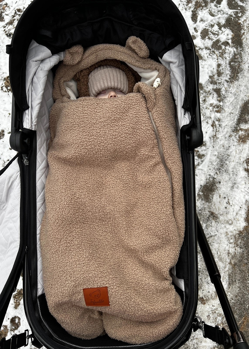 Śpiworek do wózka i fotelika BARANEK BOUCLE
