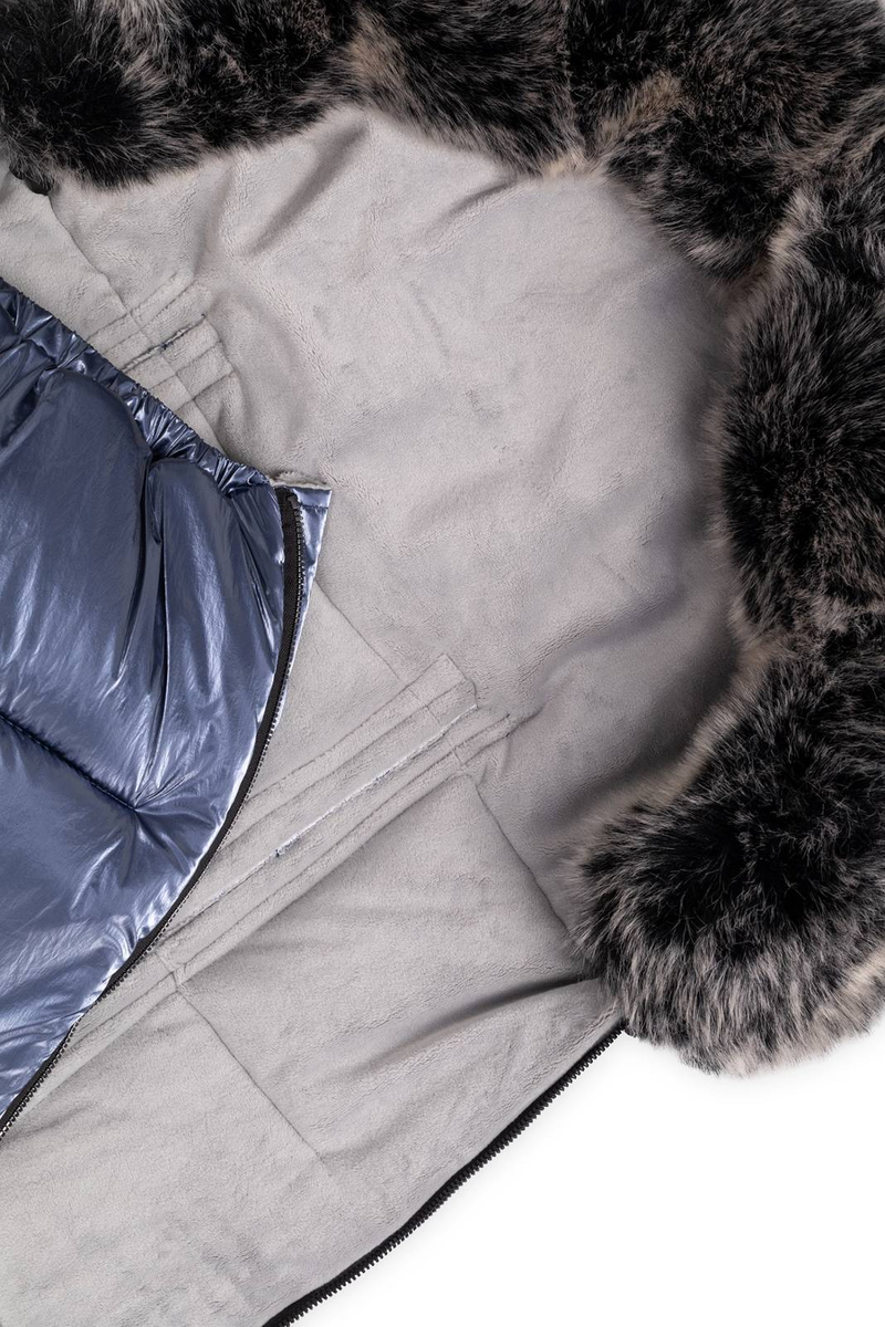 Śpiworek do wózka FLUFFY PREMIUM - grey flash