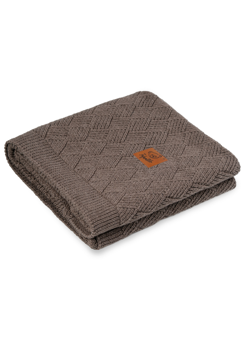 Kocyk dla niemowlaka z WEŁNY MERINO 80x100