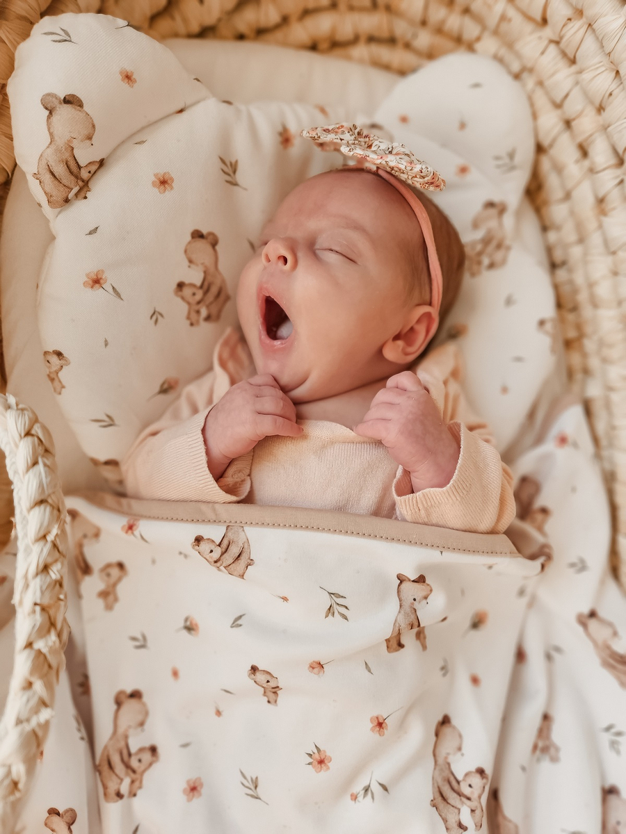 Kocyk letni BAWEŁNIANY 75x100cm