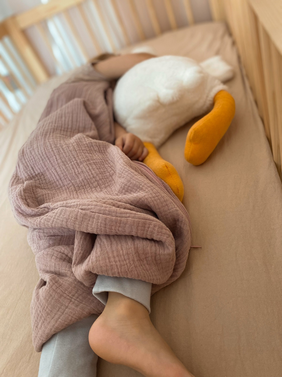 Śpiworek do spania muślinowy z nogawkami KIDS SOFT LIGHT