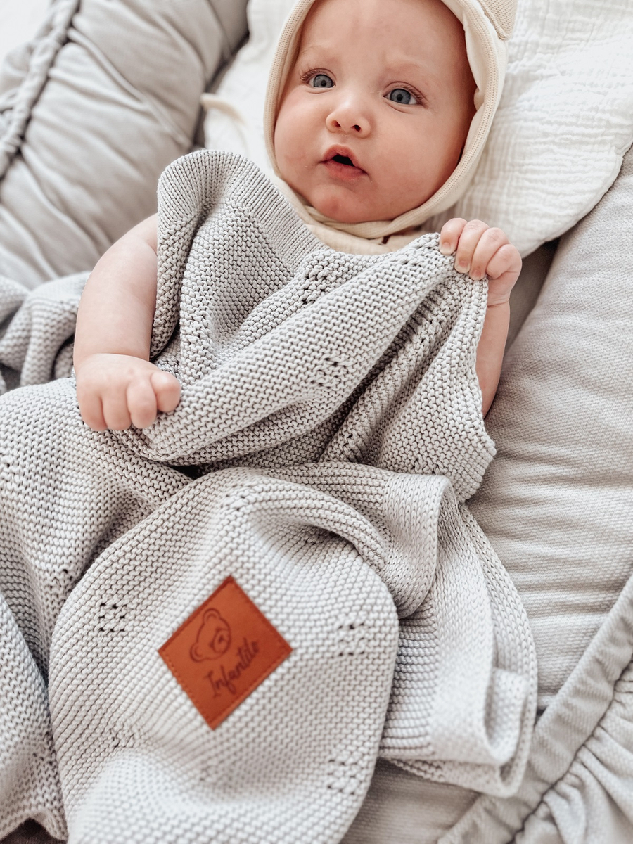 Kocyk dziany BAMBUSOWY DIAMOND 80x100