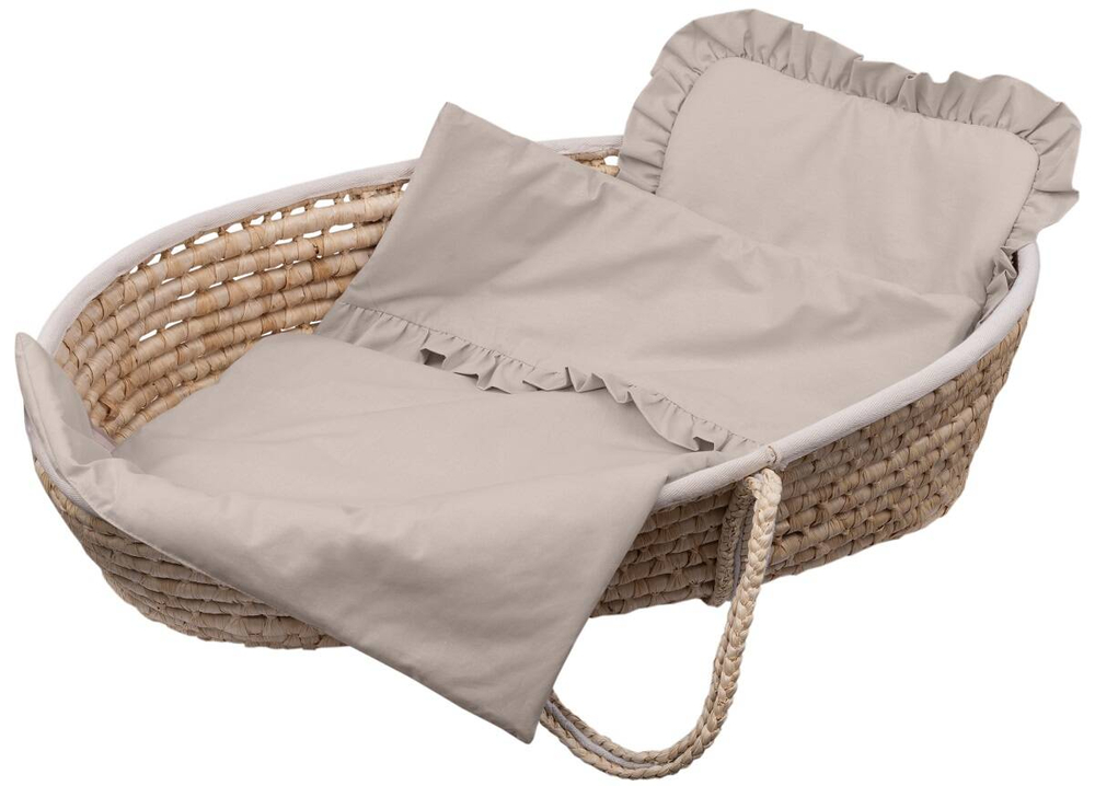 Komplet do wózka bawełniany Z FALBANKĄ