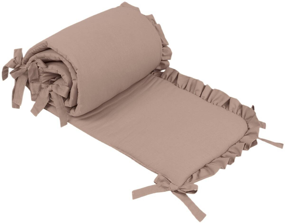 Ochraniacz do łóżeczka BAWEŁNIANY z falbanką