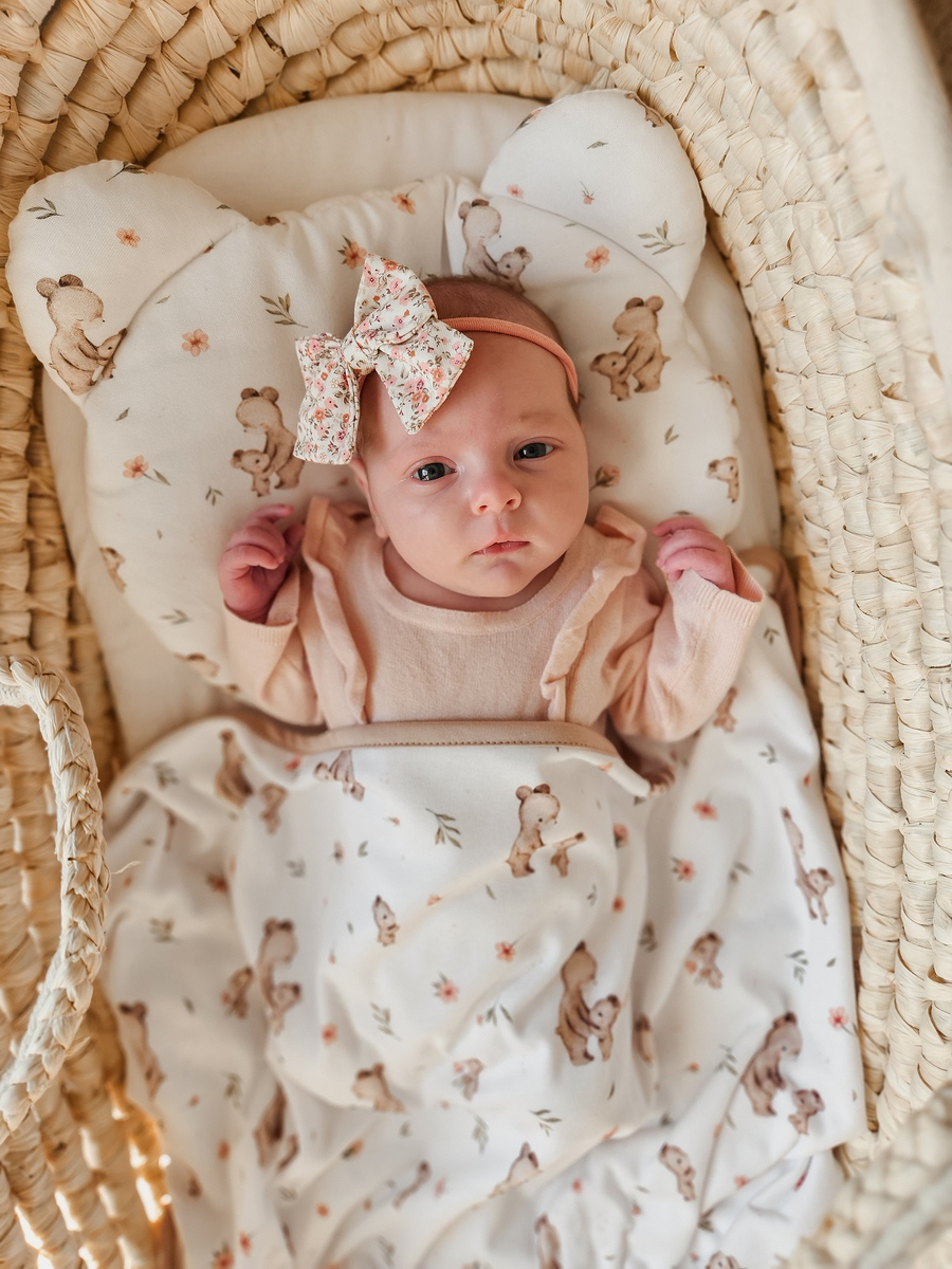 Kocyk letni BAWEŁNIANY 75x100cm