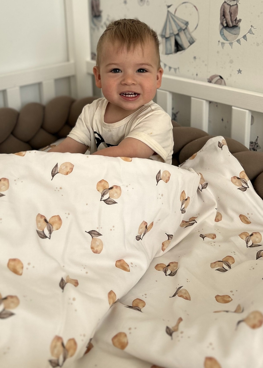 Pościel dziecięca do łóżeczka 100x135cm z wypustką 2elem