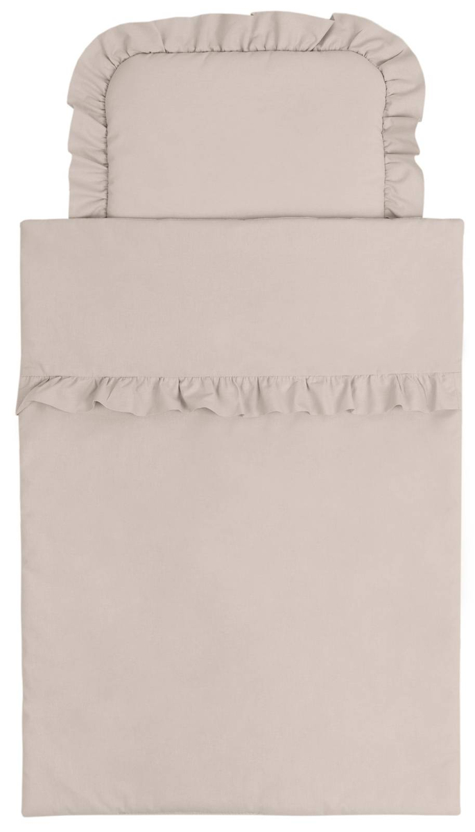 Komplet do wózka bawełniany Z FALBANKĄ