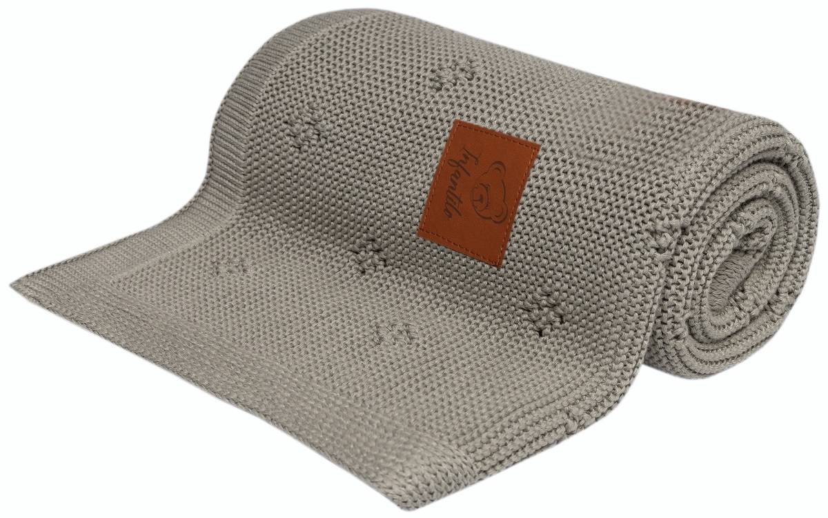 Kocyk dziany BAMBUSOWY DIAMOND 80x100