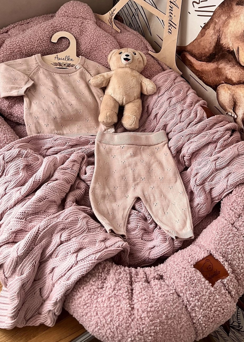 KOKON niemowlęcy BARANEK + poduszka MIŚ