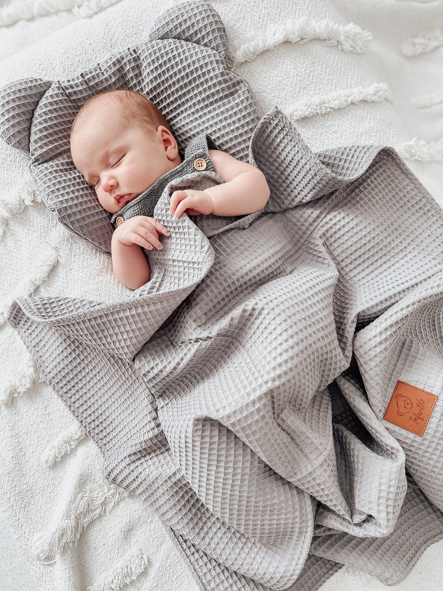 Komplet letni poduszka i otulacz WAFEL